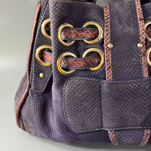 Authentic Vintage Jmmy Choo Ramona Embossed Snake Skin Purse - Picture 6 of 14